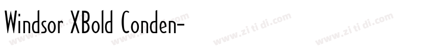 Windsor XBold Conden字体转换 Windsor XBold Conden字体转换